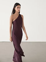 Asymmetric midi dress