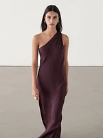 Asymmetric midi dress