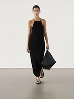 Long ribbed knit dress