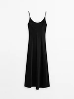 100% silk slip midi dress - Limited Edition