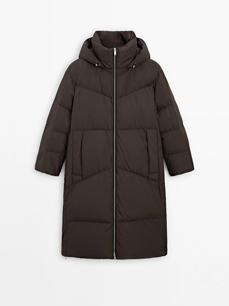 Technical down puffer jacket