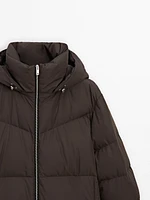 Technical down puffer jacket