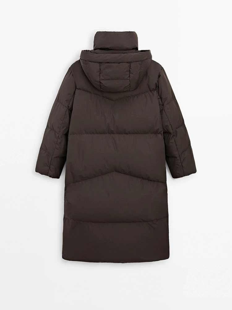 Technical down puffer jacket