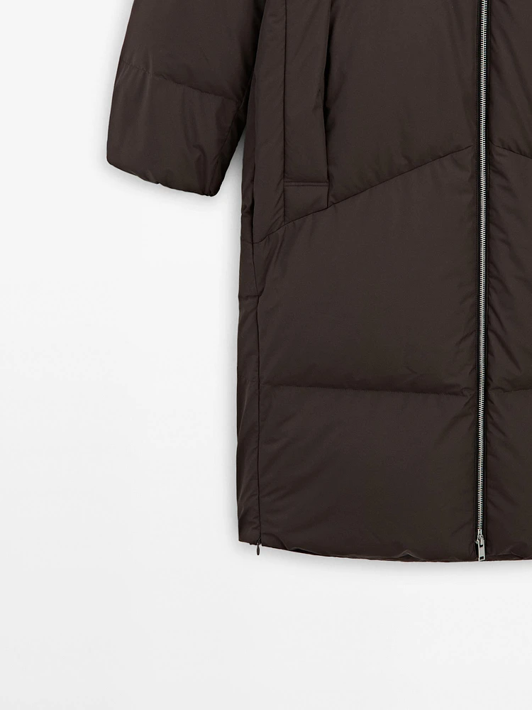 Technical down puffer jacket