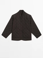 Lightweight diamond quilted jacket