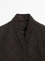 Lightweight diamond quilted jacket