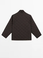 Lightweight diamond quilted jacket