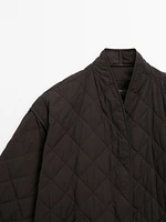 Lightweight diamond quilted jacket