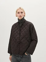 Lightweight diamond quilted jacket