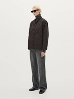 Lightweight diamond quilted jacket