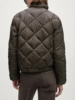 Lightweight diamond quilted jacket