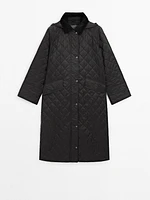 Long lightweight padded coat