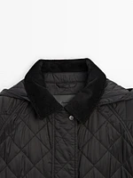 Long lightweight padded coat