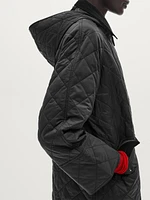 Long lightweight padded coat