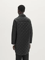 Lightweight quilted jacket with snap buttons