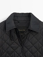 Lightweight quilted jacket with snap buttons