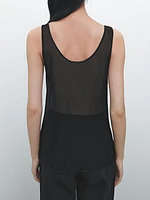 100% mulberry silk vest top - Limited Edition