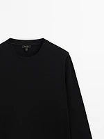 Long sleeve cotton T-shirt