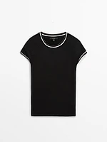 Short sleeve contrast T-shirt