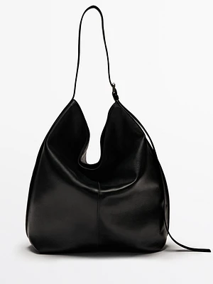 Long nappa leather bag