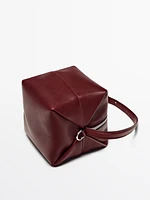 Nappa leather mini crossbody bag