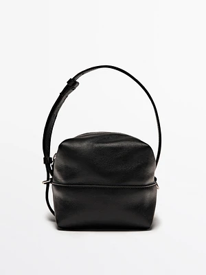 Nappa leather mini crossbody bag