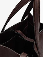 Tote bag en cuir nappa