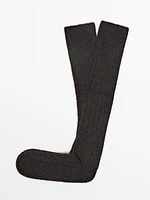 High knit socks