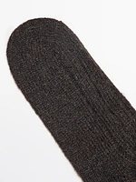 High knit socks