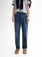 Straight-leg stonewash jeans - Studio