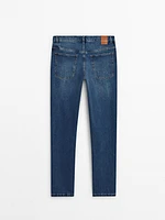 Straight-leg stonewash jeans - Studio