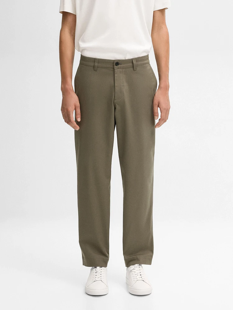 Straight-leg cotton blend trousers - Studio