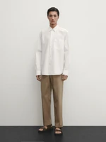 Wide-fit cotton shirt - Studio