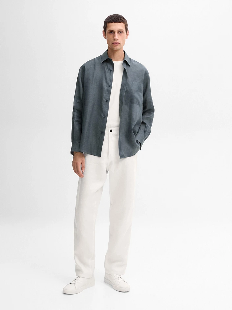 Linen relaxed fit shirt - Studio