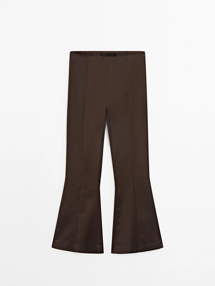 Flared trousers with seam details - Studio