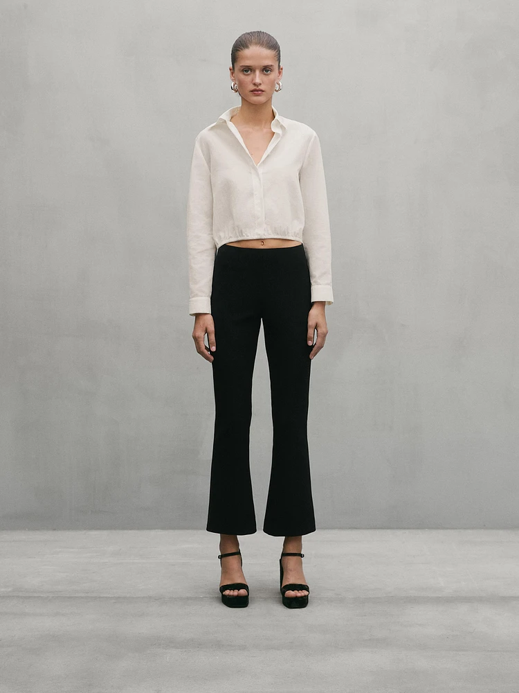 Cropped flared trousers - Studio