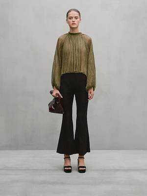 Flared trousers with seam details - Studio