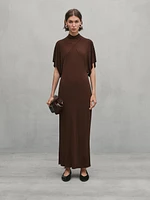 Midi dress with criss-cross seams - Studio