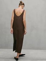 Long dress with side buttons - Studio