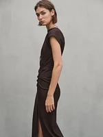 Midi dress with gathered side - Studio