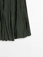 Voluminous pleated midi skirt - Studio