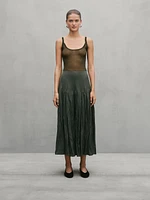 Voluminous pleated midi skirt - Studio