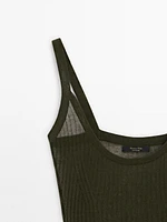 Fitted ribbed top - Studio