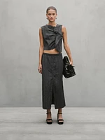 Draped cupro blend co-ord top - Studio