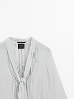 Flowing shirt with tie detail - Studio