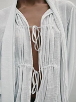 Flowing shirt with tie detail - Studio