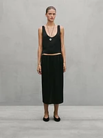 Flowing crop top with buttons - Studio