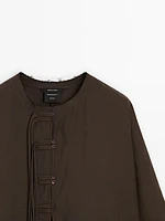 Modal blend shirt with straps - Studio