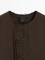 Modal blend shirt with straps - Studio