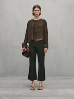 Modal blend shirt with straps - Studio